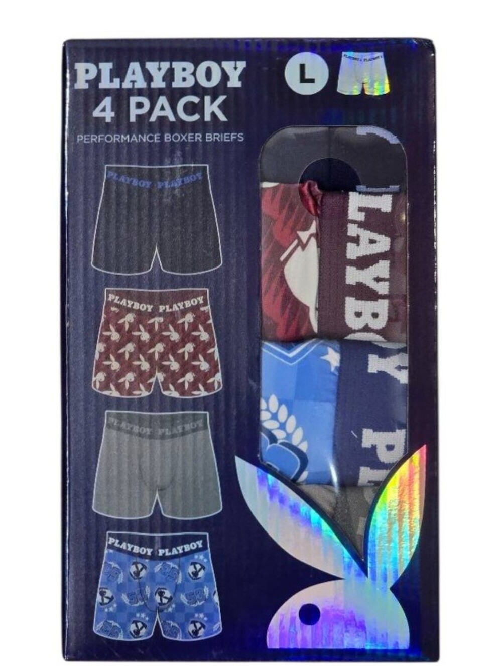 PLAYBOY Bunny Logo Boxer Briefs Set